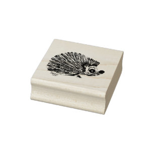 Hedgehog animal, crafting rubber stamp