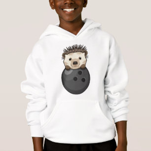 Hedgehog at Bowling with Bowling ball