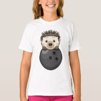 Hedgehog at Bowling with Bowling ball