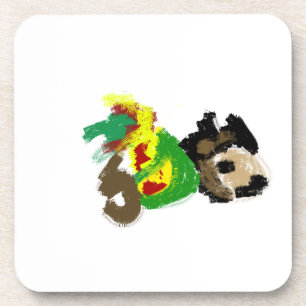 Hedgehog autumn play nice coaster