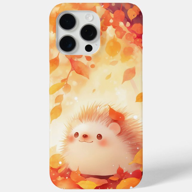 Hedgehog Autumn Retreat Case-Mate iPhone Case (Back)