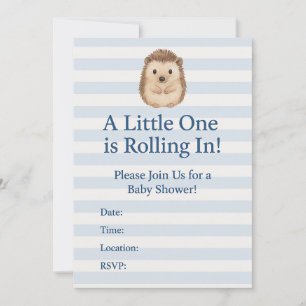 Hedgehog Baby Shower Invitation