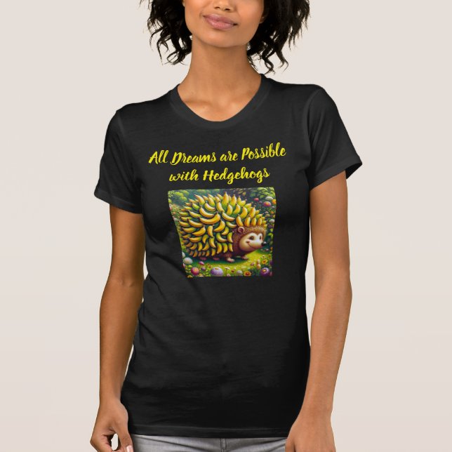Hedgehog Bananas T-Shirt (Front)