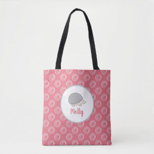 Hedgehog Be Joyful Always Personalized Tote Bag