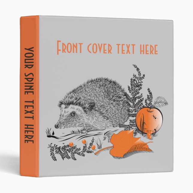 Hedgehog Binder (Front/Spine)