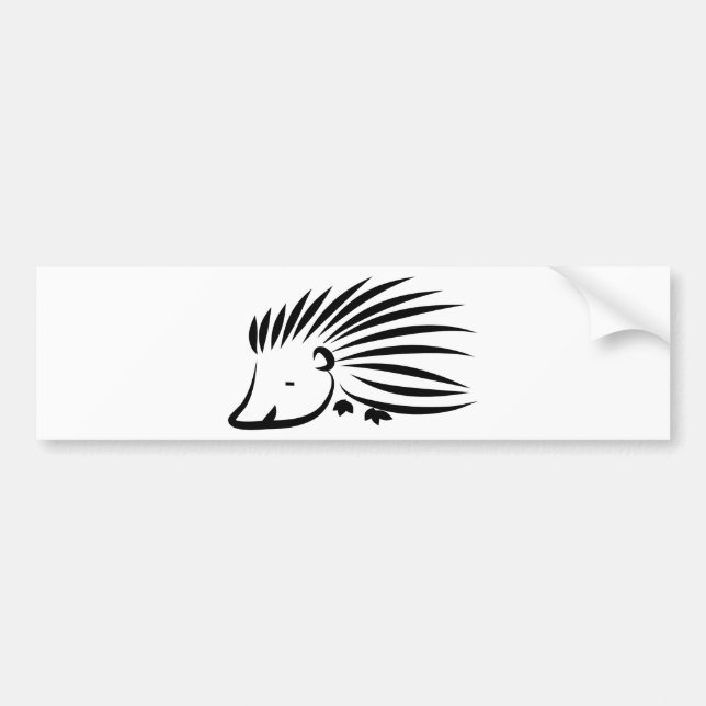Hedgehog Bumper Sticker (Front)