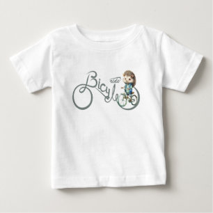 Hedgehog, Cartoon Rider Baby T-Shirt