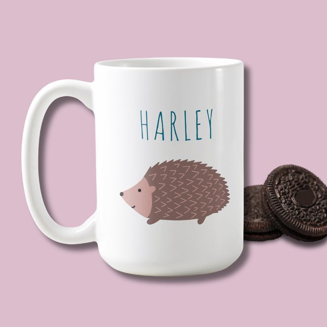 Hedgehog Coffee Mug (Personalized hedgehog coffee mug)