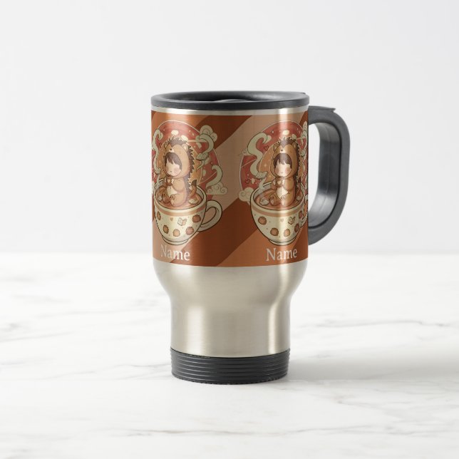 Hedgehog Coffee Travel Mug for Commuters (Front Right)