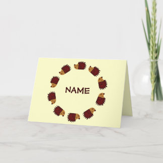 Hedgehog Crossing! Card