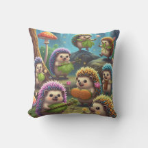 Hedgehog Cushion whimsical design