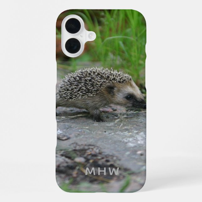 Hedgehog custom monogram phone cases (Back)