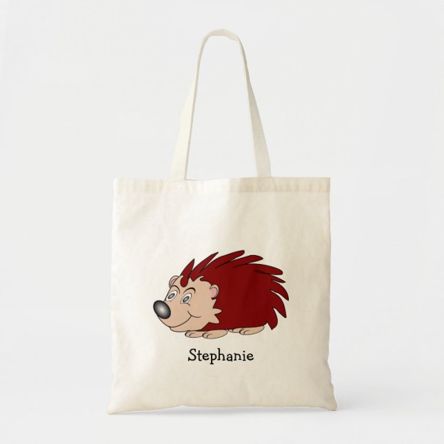 Hedgehog Design Tote Bag (Front)