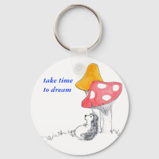 Hedgehog dreamer keychain