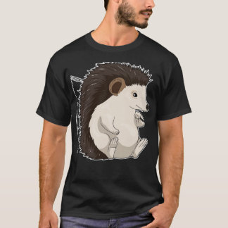 Hedgehog Fisher Fishing rod T-Shirt