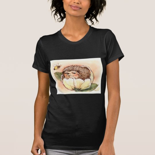 Hedgehog Flower Baby Watercolor T-Shirt
