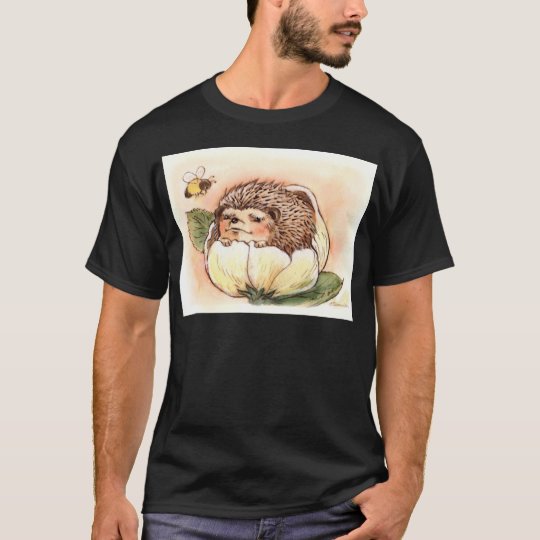 Hedgehog Flower Baby Watercolor T-Shirt