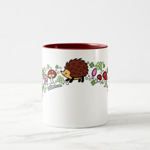 Hedgehog forest mug