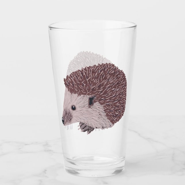Hedgehog Glass (Front)