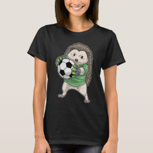 Hedgehog Goalkeeper Soccer Sports T-Shirt