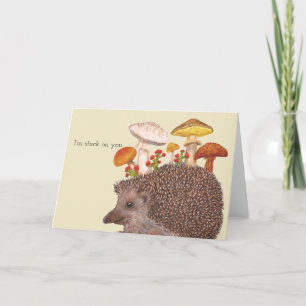Hedgehog greeting card