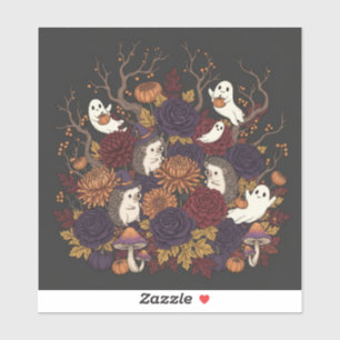 hedgehog halloween haunted forrest