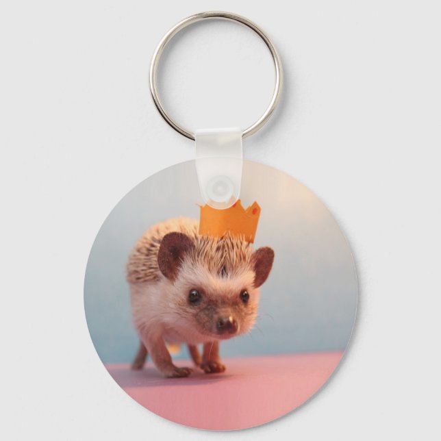 Hedgehog Happiness Keychain (Front)