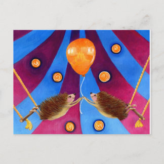 Hedgehog Happiness Postcard