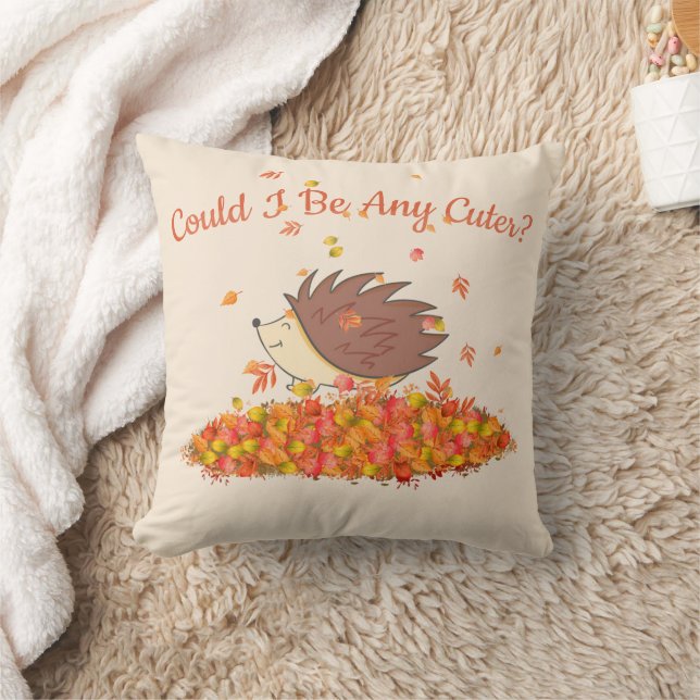"Hedgehog Haven" Throw Pillow (Blanket)