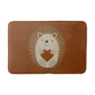 Hedgehog Heart Bath Mat