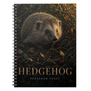 Hedgehog Hedgerow Edges Wildlife ANIMAL Notebook