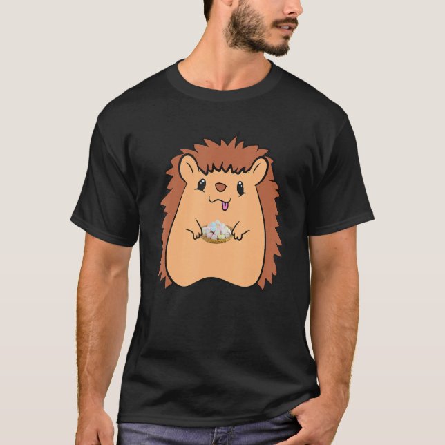 Hedgehog Holic Pet Parent Animal Rights Hedgehog O T-Shirt (Front)