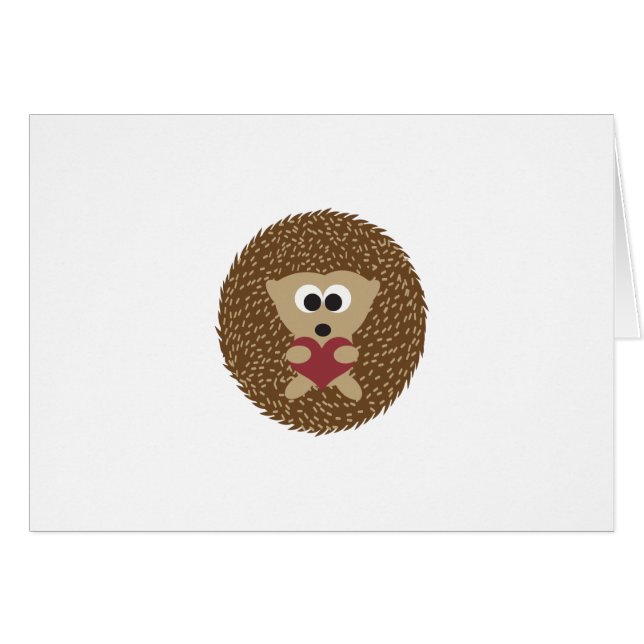 Hedgehog Hugging heart (Front Horizontal)
