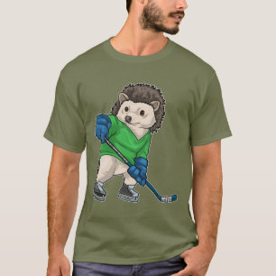 Hedgehog Ice hockey Ice hockey stick T-Shirt
