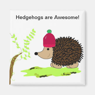 Hedgehog in a Red Toque Magnet