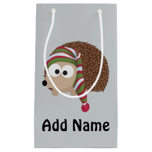 Hedgehog in Sleeping Cap Small Gift Bag