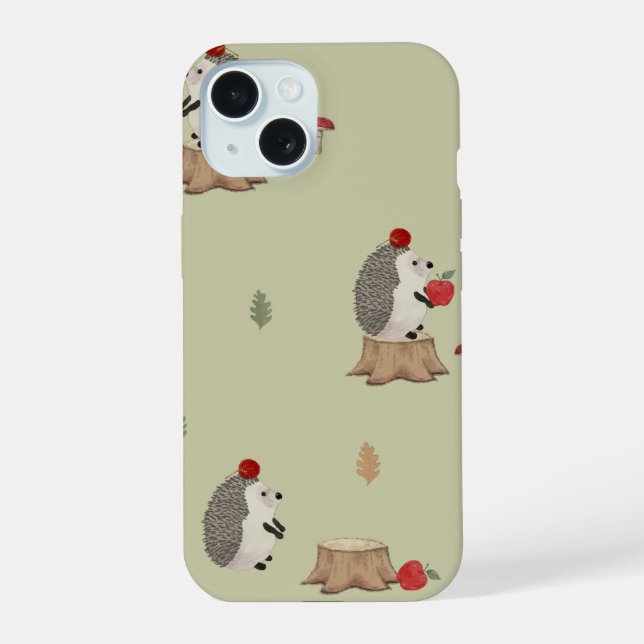 Hedgehog iPhone 15 Case (Back)