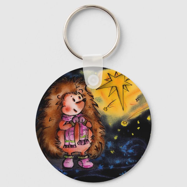 Hedgehog Keychain! Keychain (Front)
