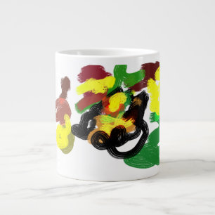 Hedgehog Latte Autumn  Large Coffee Mug