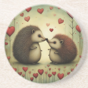 Hedgehog Love 1 Coaster