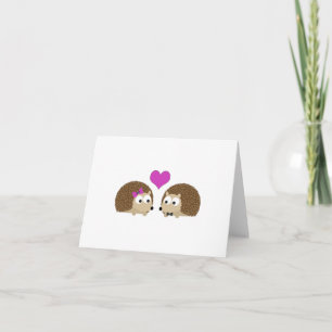 Hedgehog Love Holiday Card