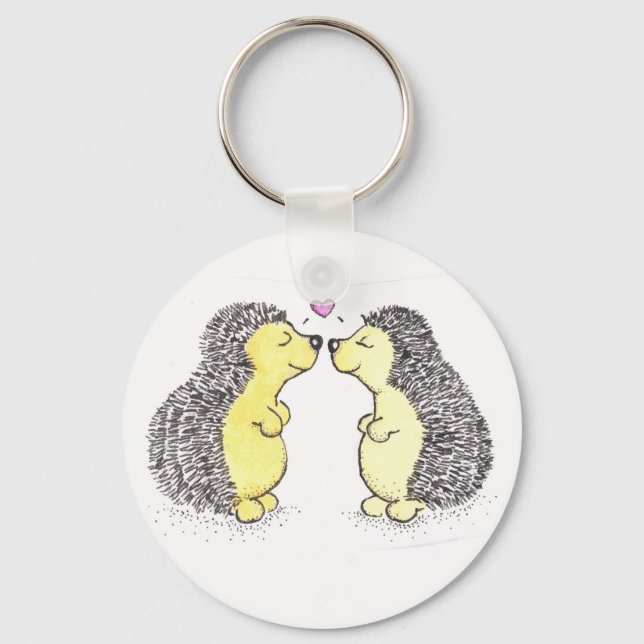 Hedgehog Love Keychain (Front)