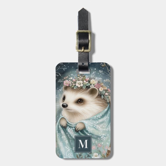 Hedgehog Luggage Tag (Front Vertical)