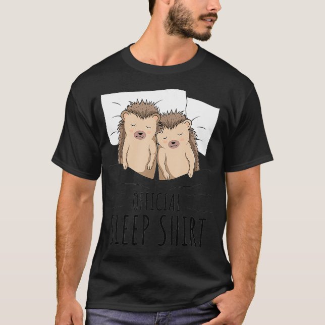 Hedgehog Official Sleep  T-Shirt (Front)