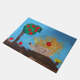 Hedgehog Painting Doormat