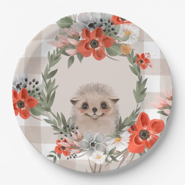 Hedgehog Paper Plate (Front)