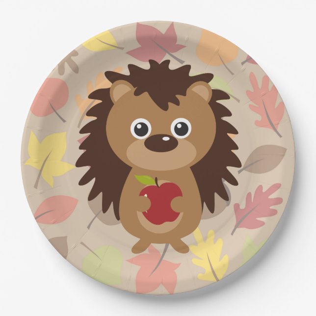 Hedgehog Paper Plate (Front)
