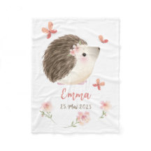 Hedgehog pink 1 - watercolor design | customizable