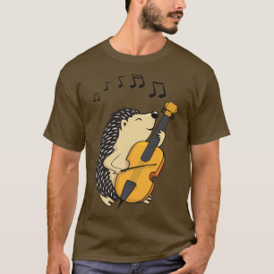 Hedgehog Playing Cello  T-Shirt