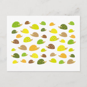 hedgehog postcard